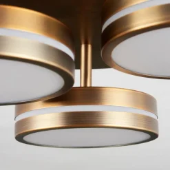 Plafonnier Huallilemu LED Vieux laiton, 3 lumières