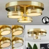 Plafonnier Huallilemu LED Laiton, 3 lumières