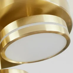 Plafonnier Huallilemu LED Laiton, 3 lumières