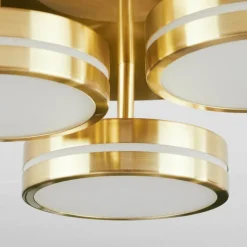 Plafonnier Huallilemu LED Laiton, 3 lumières