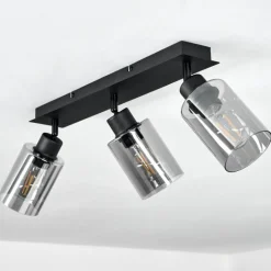 Plafonnier Hunouri Noir, 3 lumières