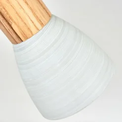 Plafonnier Icalma Écru, Nickel mat, 2 lumières