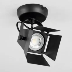 Plafonnier Isanay Noir, 1 lumière