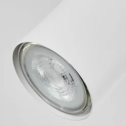 Plafonnier Javel Chrome, Blanc, 6 lumières