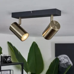 Plafonnier Javel Noir, 2 lumières