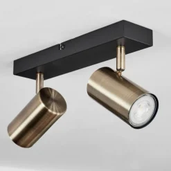 Plafonnier Javel Noir, 2 lumières