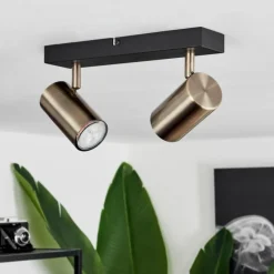 Plafonnier Javel Noir, 2 lumières