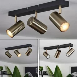 Plafonnier Javel Noir, 3 lumières