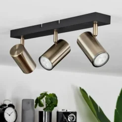 Plafonnier Javel Noir, 3 lumières