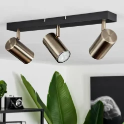 Plafonnier Javel Noir, 3 lumières