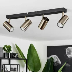 Plafonnier Javel Noir, 4 lumières