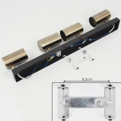 Plafonnier Javel Noir, 4 lumières