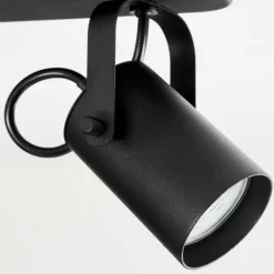 Plafonnier Kergus Noir, 2 lumières