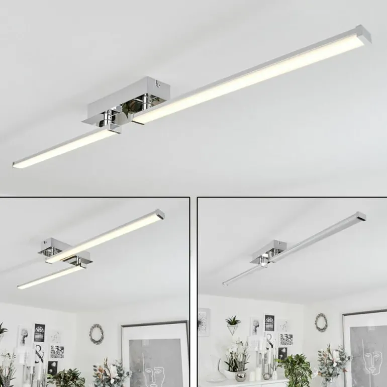 Plafonnier Kudus LED Chrome, 1 lumière