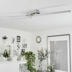 Plafonnier Kudus LED Chrome, 1 lumière