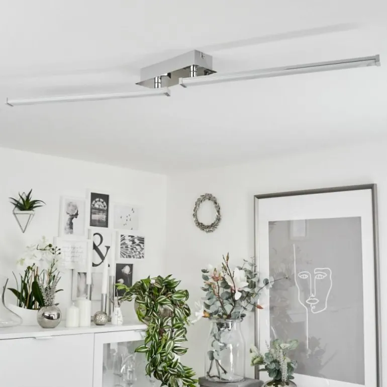 Plafonnier Kudus LED Chrome, 1 lumière