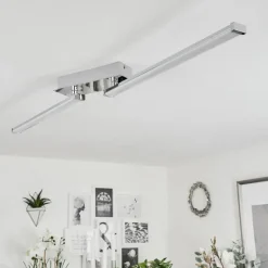 Plafonnier Kudus LED Chrome, 1 lumière