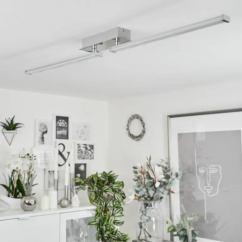 Plafonnier Kudus LED Chrome, 1 lumière