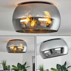 Plafonnier Lissy Noir, 3 lumières