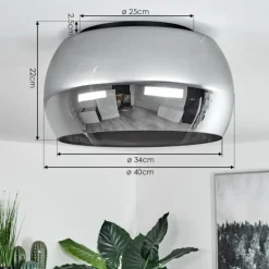 Plafonnier Lissy Noir, 3 lumières