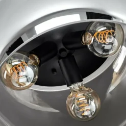 Plafonnier Lissy Noir, 3 lumières