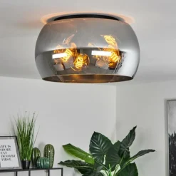 Plafonnier Lissy Noir, 3 lumières