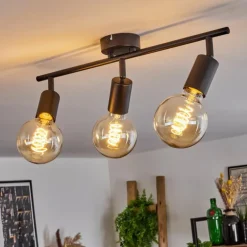 Plafonnier Maidford Noir, 3 lumières