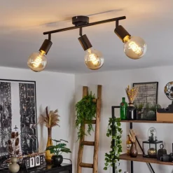 Plafonnier Maidford Noir, 3 lumières