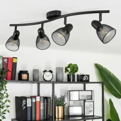 Plafonnier Malawi Noir, 1 lumière