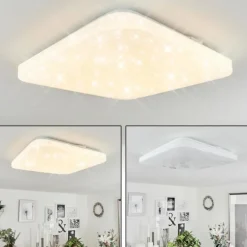 Plafonnier Melres LED Blanc, 1 lumière