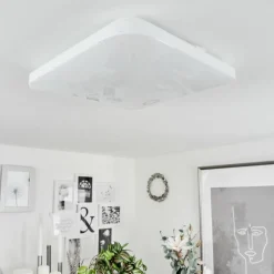 Plafonnier Melres LED Blanc, 1 lumière