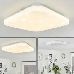 Plafonnier Melres LED Blanc, 1 lumière