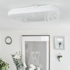 Plafonnier Melres LED Blanc, 1 lumière