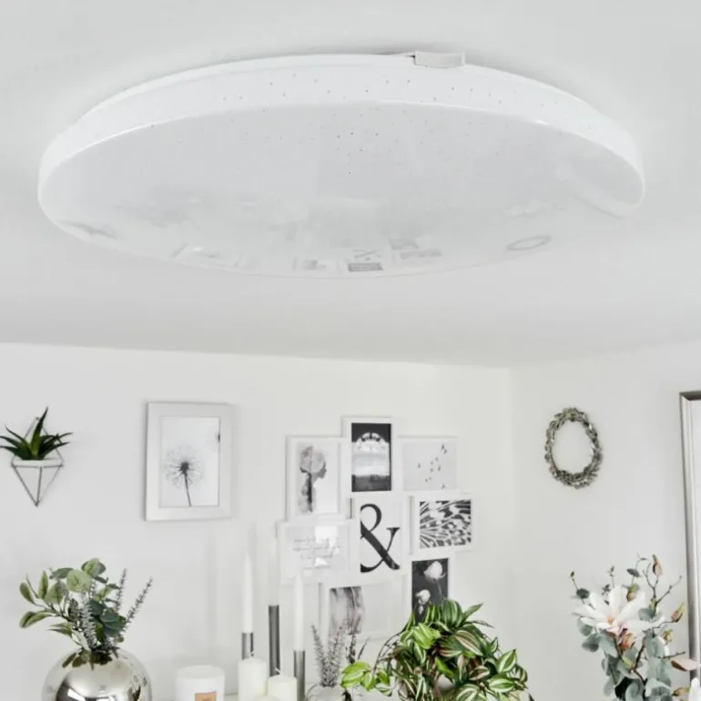 Plafonnier Melres LED Blanc, 1 lumière