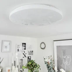 Plafonnier Melres LED Blanc, 1 lumière