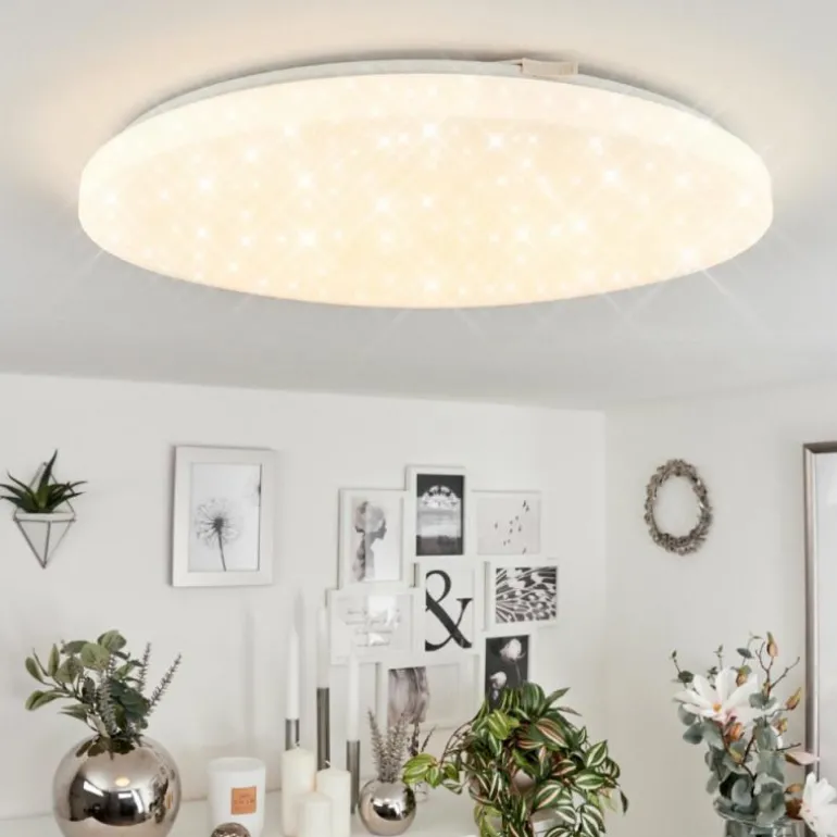 Plafonnier Melres LED Blanc, 1 lumière