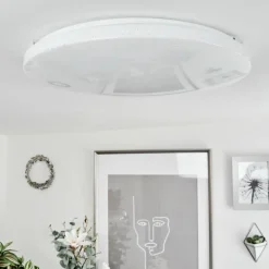 Plafonnier Melres LED Blanc, 1 lumière