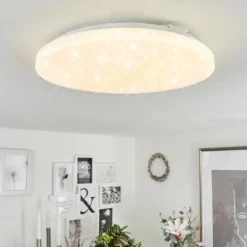 Plafonnier Melres LED Blanc, 1 lumière