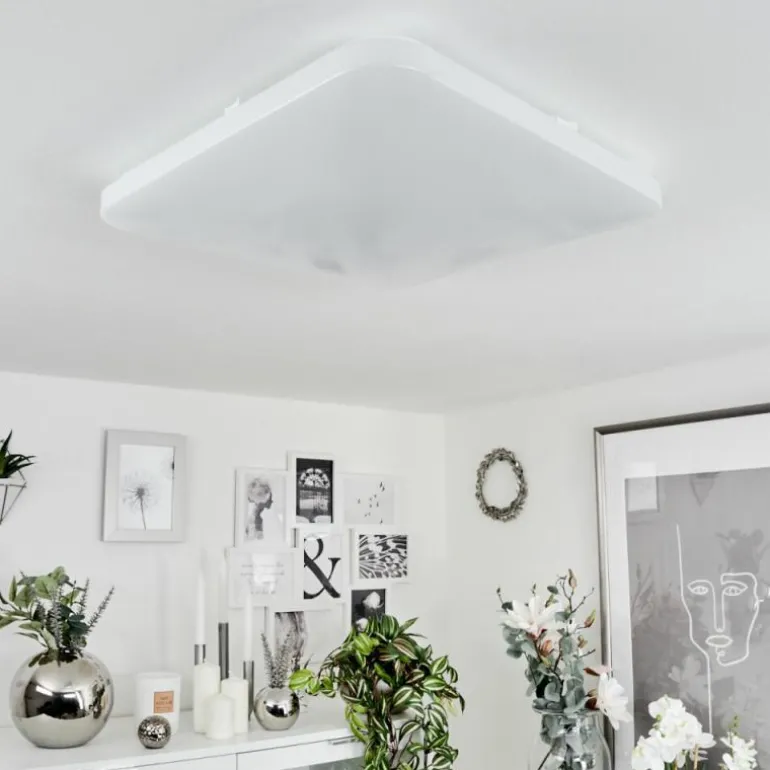 Plafonnier Melres LED Blanc, 1 lumière