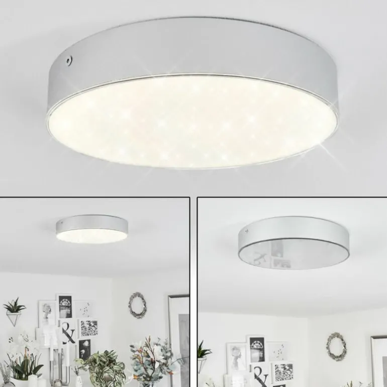 Plafonnier Mentque LED Argenté, 1 lumière
