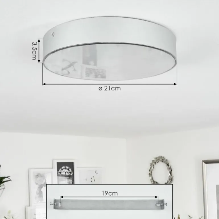 Plafonnier Mentque LED Argenté, 1 lumière