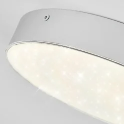 Plafonnier Mentque LED Argenté, 1 lumière