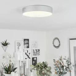 Plafonnier Mentque LED Argenté, 1 lumière