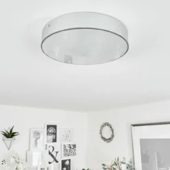 Plafonnier Mentque LED Argenté, 1 lumière