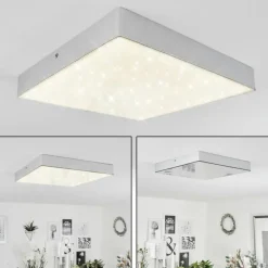 Plafonnier Mentque LED Argenté, 1 lumière