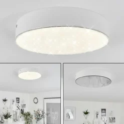 Plafonnier Mentque LED Blanc, 1 lumière