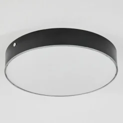 Plafonnier Mentque LED Noir, 1 lumière