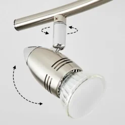 Plafonnier Mirandol Nickel mat, 4 lumières