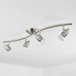 Plafonnier Mirandol Nickel mat, 4 lumières