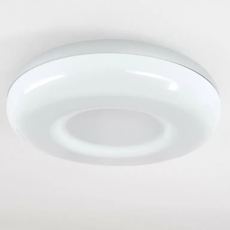 Plafonnier Monfebres LED Argenté, Blanc, 1 lumière, Télécommandes, Changeur de couleurs